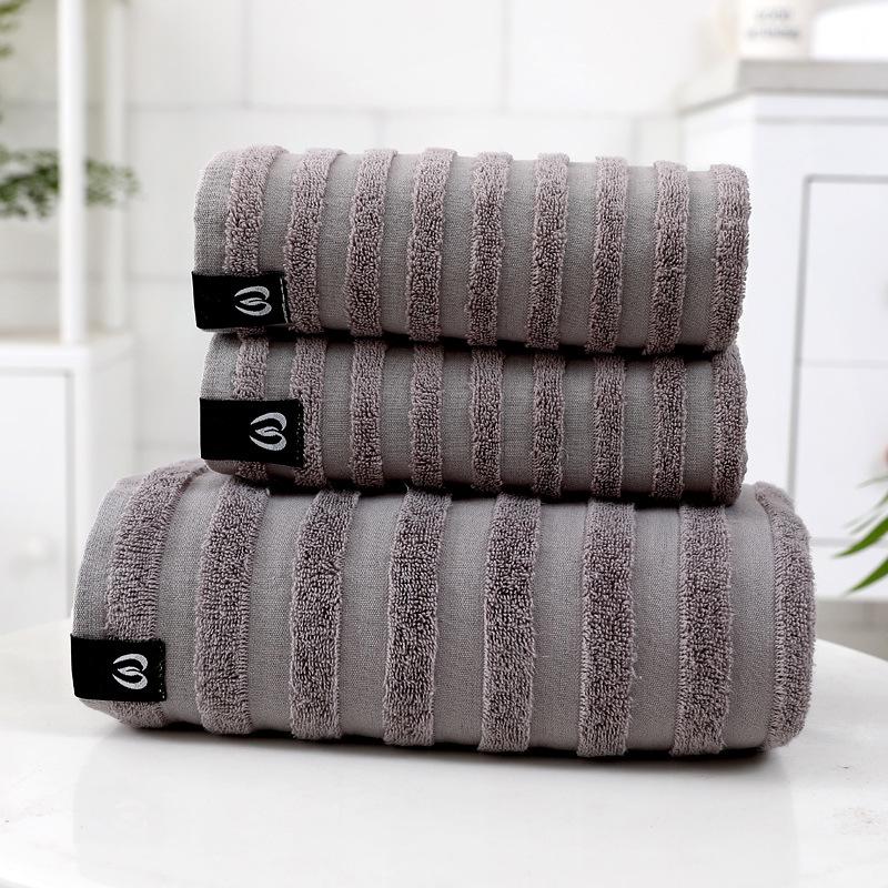 Premium 100% Cotton Towel Set: Soft, Thick Face, Bath, and Wash Towel Collection