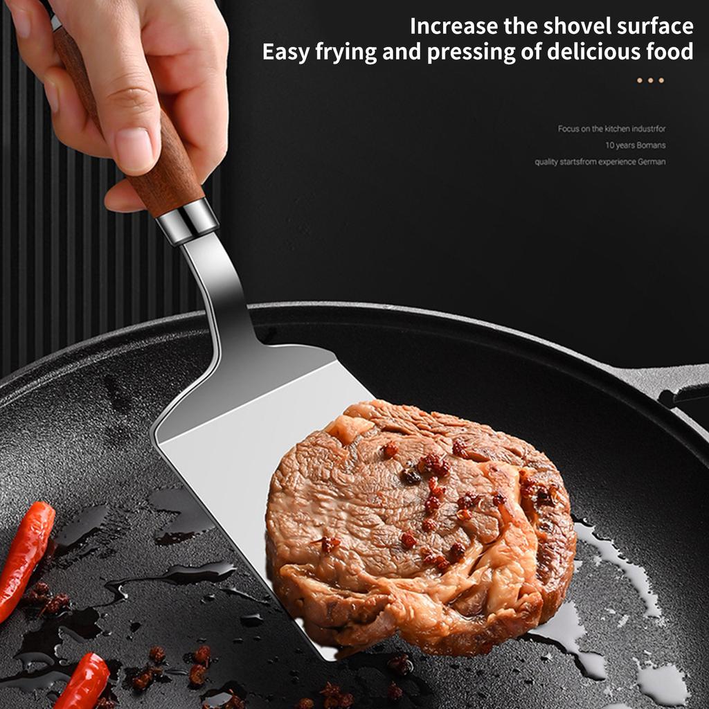 304Stainless Steel Cooking Turner Kitchen Spatula Professional Spatula Kitchen Turner Suitable for Frying and Stirring