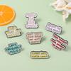 Stylish Letter Brooch For Men And Women Unique Decorative Alloy Pin With Quirky Design