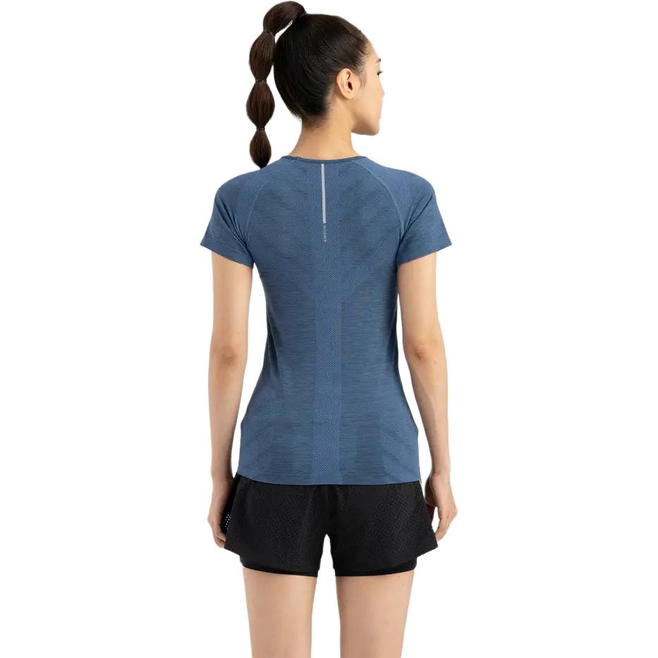 DECATHLON Skin-Friendly Solid Colour Breathable Short Sleeve Ralan Sleeve T-Shirt Women's Dark Blue