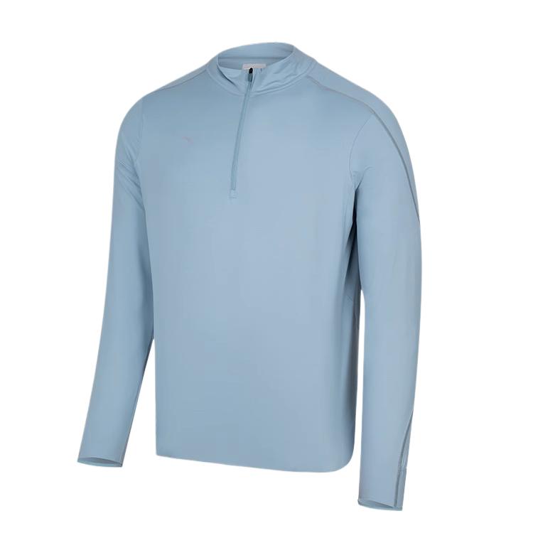 

HOKA ONE ONE Удобная теплая вязаная спортивная футболка с длинным рукавом для мужчин, топы, кристально-синий 1164156 XL