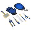 8PCS Pet Grooming Set 8-Piece Knotting Comb Nail Clipper File Daily Cleaning And Care Products For Cats And Dogs