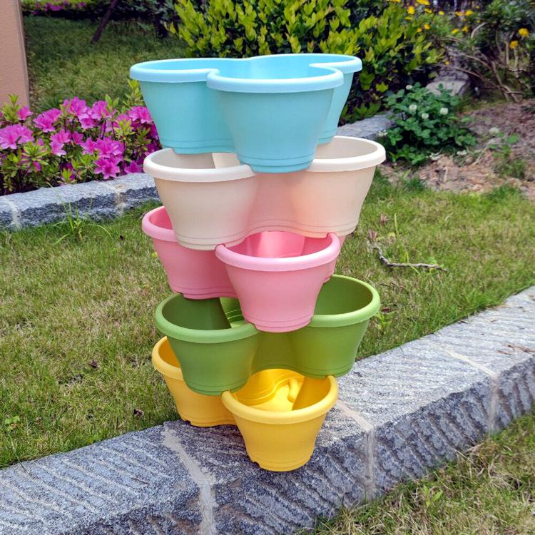Petal Multi-Tier Stackable Indoor/Outdoor Flower Pot