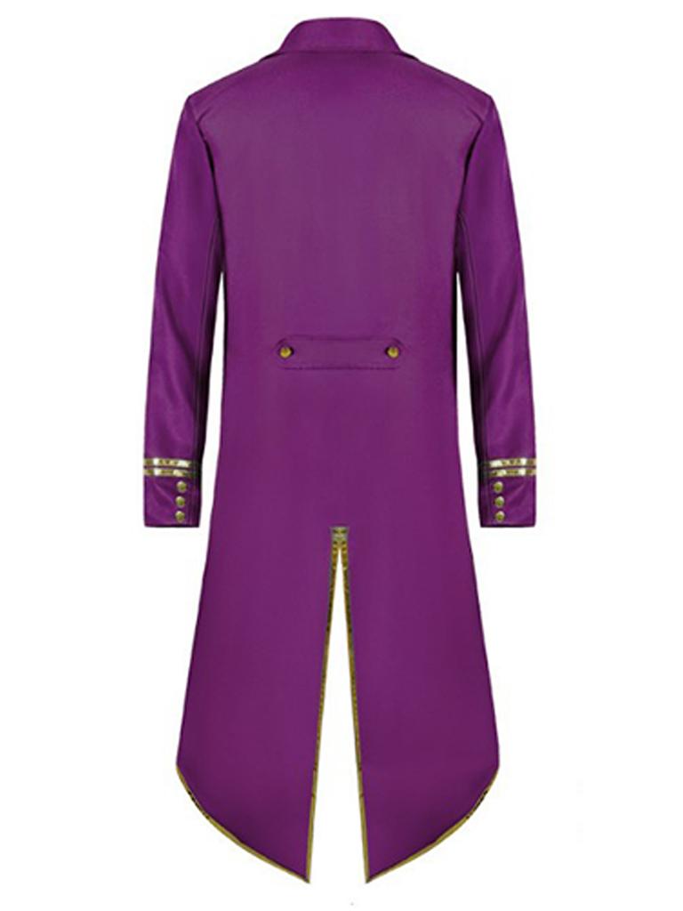 Unisex Swallow Tailed Vintage Tailcoat Medieval Theme Party Coat