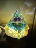 Pyramid Orgonite + Led Lamp Base 5Cm Crystal Stones Amulet 5Cm Hx14