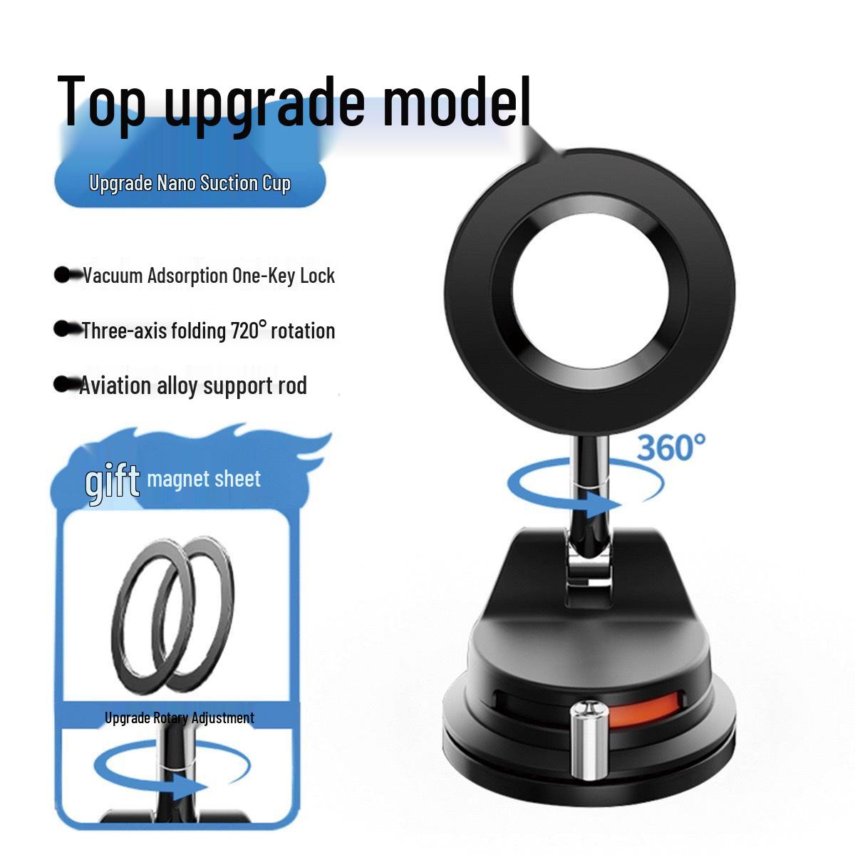 Highly Rated Magnetic Car Phone Holder - Vacuum Suction Mount