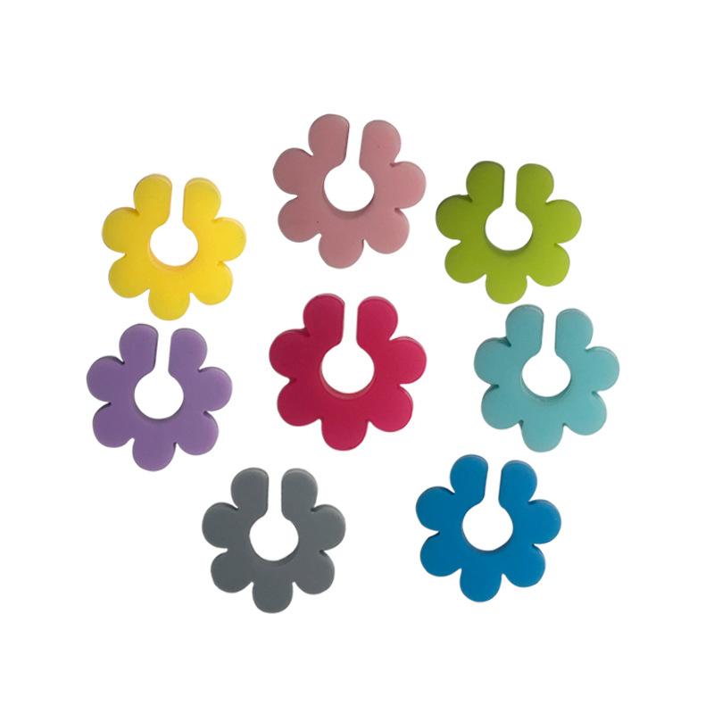 8 sztuk kieliszek do wina urok silikonowy kwiat napoju znacznik znacznika etykieta na kubek identyfikacyjny