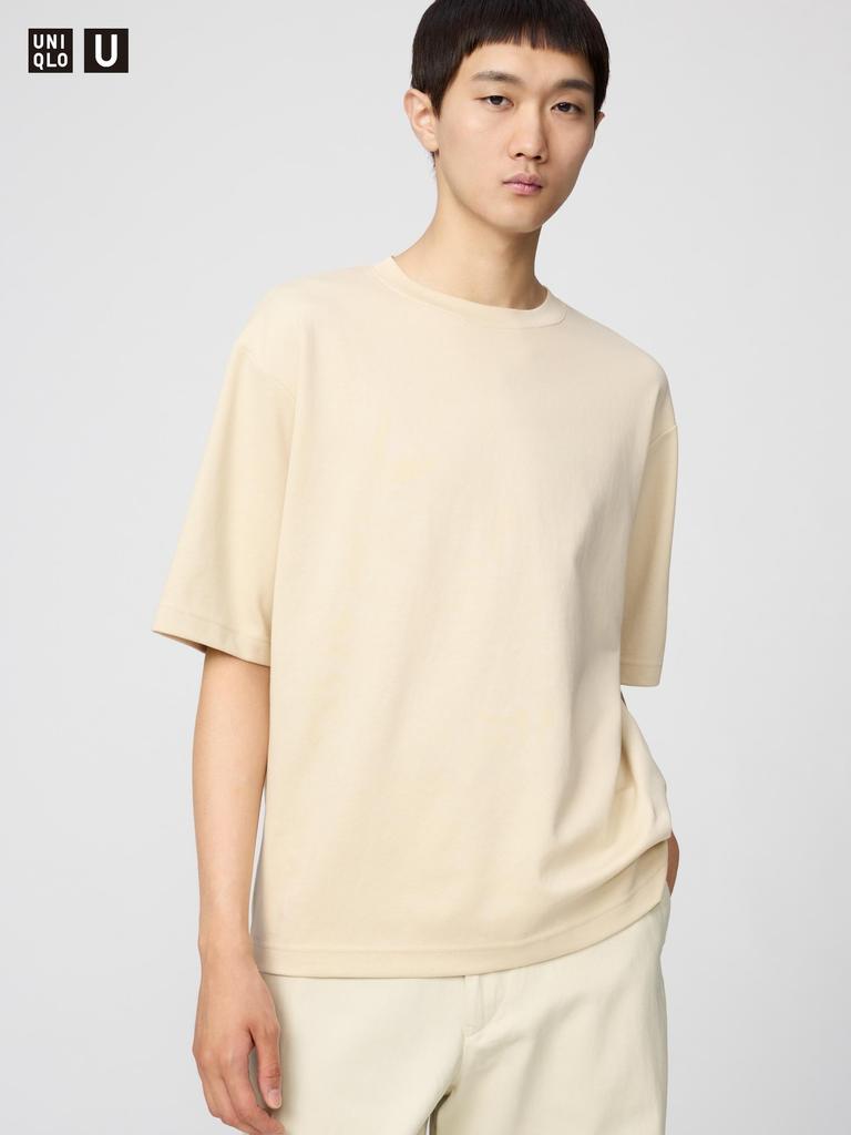 Uniqlo Airism CoTTon Oversized Crew Neck T