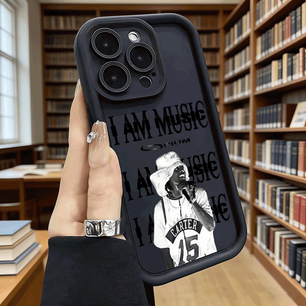 I AM MUSIC Rapper Poster Art Shockproof Soft Phone Case For Xiaomi Redmi Note 15 14 13 12 11 10 9 Pro Anti-Slip Anti-Fall Cover