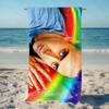 N-Nicolas Cage Handtuch Strand Schnelltrocknend Weich Poolhandtücher Geschenk für Reise Fitnessstudio Dusche Camping Sport