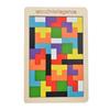 Wooden Magnetic Tetris Blocks - Educational 3D Puzzle Toy for Children