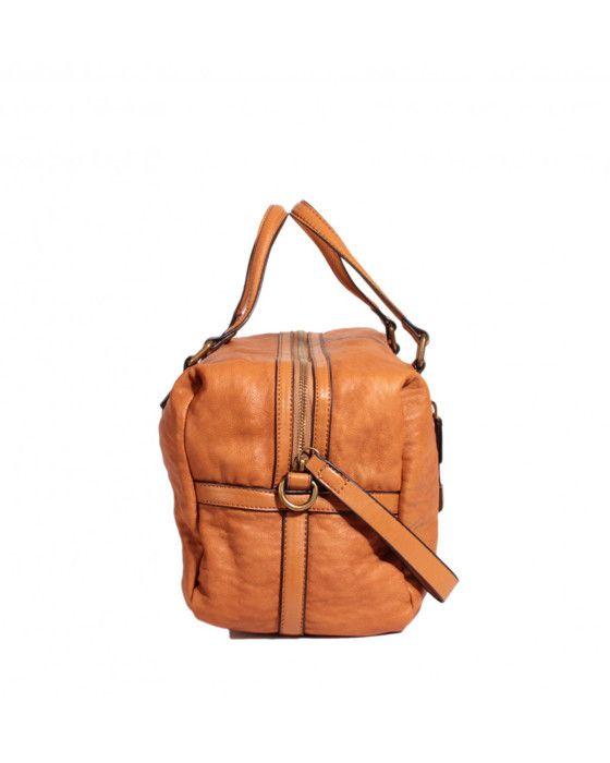 Bowling Handbag - Le Temps Des Cerises - Bonnie 2 - Brown - Synthetic - 34x22x17 Cm