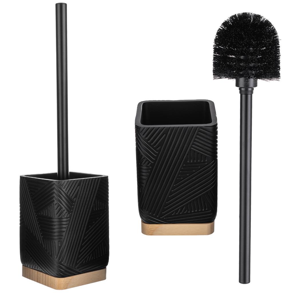 KADAX Toilet WC Brush For Toilet Round With Container Standing Modern