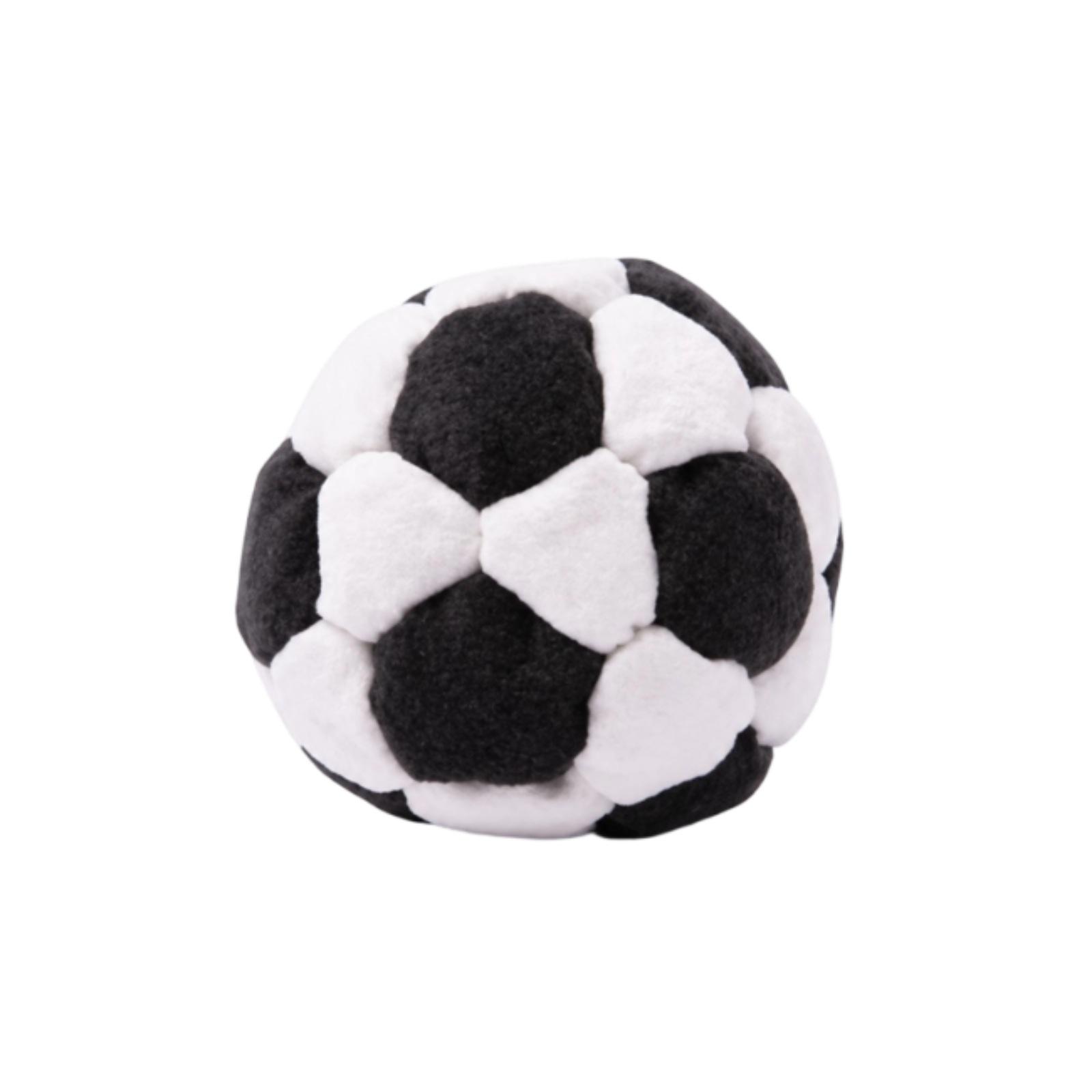 

Beginner Friendly Footbag Soft Fabric for Indoor and Outdoor Use Filled Ball Training Toy Gift One Size чёрный