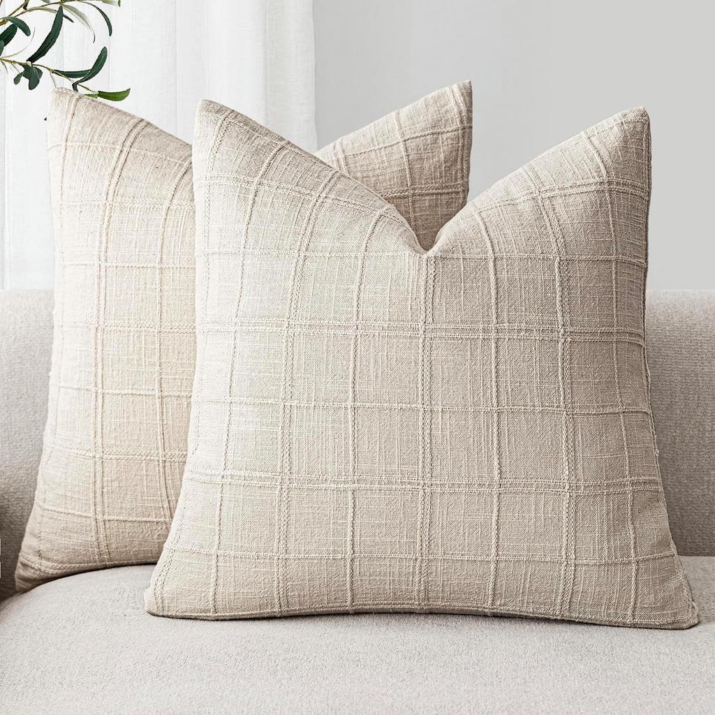 Green Square Cushion Cover Modern Chenille 45x45CM Decorative Pillow Cover Farmhouse Sofa Pillow Cover for Sofa Chair Couch