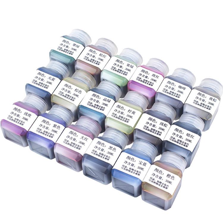 30ml Alcohol Dye for Leathercraft: Vegetable-Tanned Leather & Metal Dye for DIY Projects