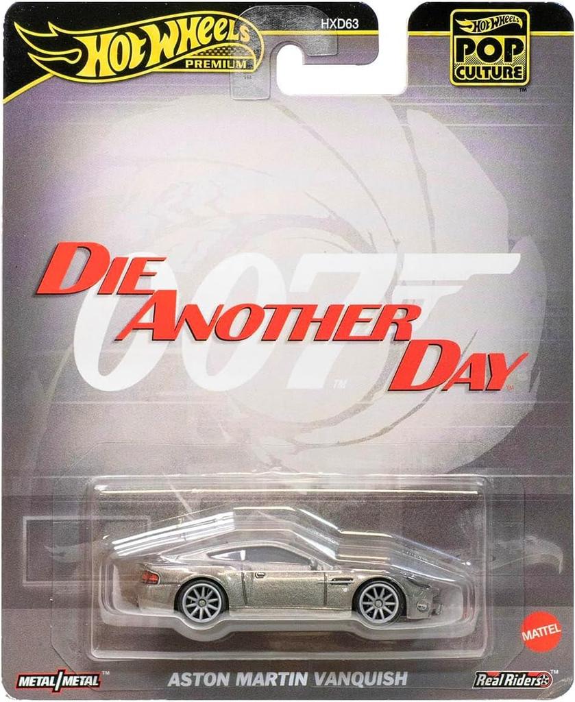 James Bond Aston Martin Vanquish Die Another Day Movie Car Hot Wheels Premium - 1/64
