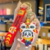 Small Pendants Year Snake Keychain Red Color Cartoon Keyring Lion Dance Doll  Daily Use