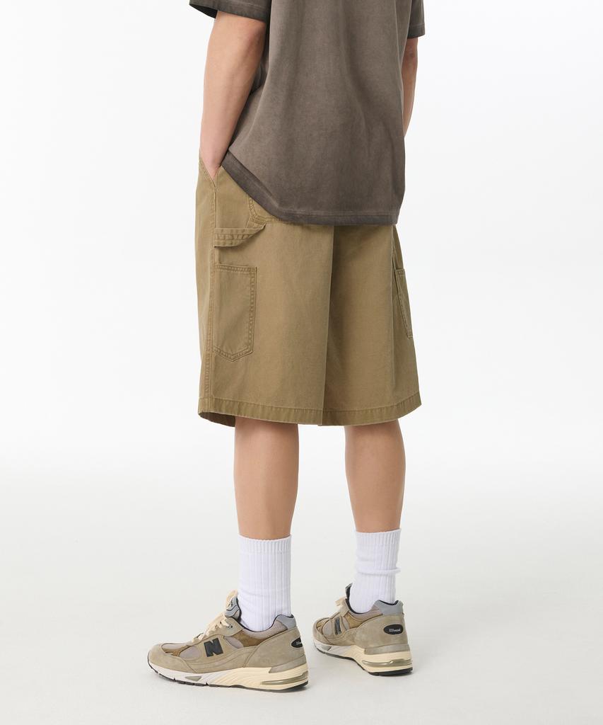 Musinsa Standard Pigment Carpenter Bermuda Pants [Beige]
