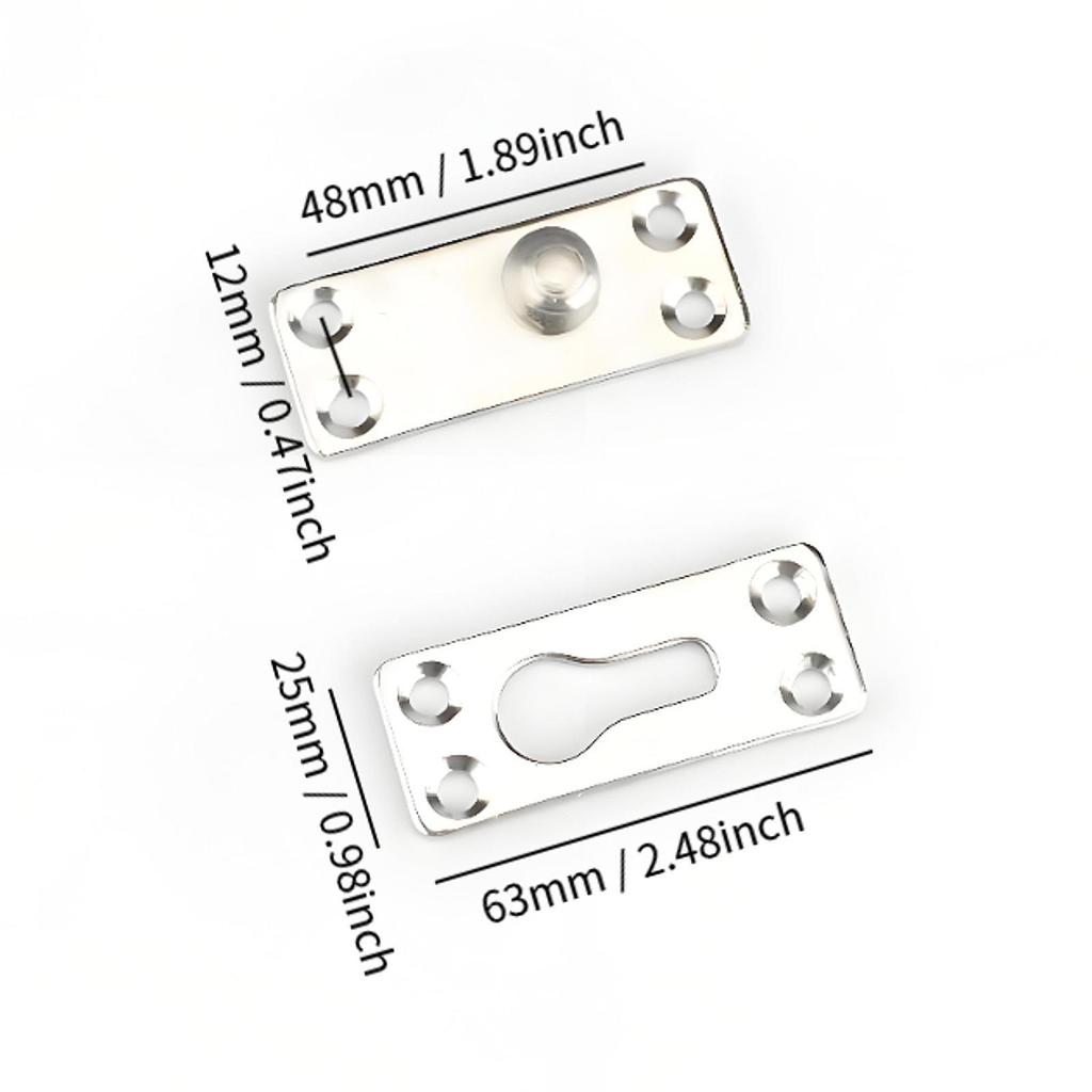 4Pcs Bed Rail Fasteners Premium Connector Iron Thickened Connecting Fittings