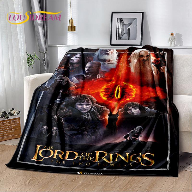 Movie L-Lord of The Rings H-Hobbit Soft Plush Blanket,Flannel Blanket Throw Blanket for Living Room Bedroom Bed Sofa Cover Child