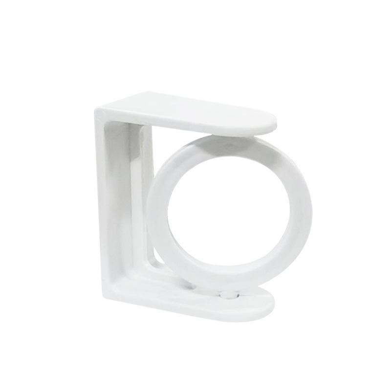 Steerable ring telescopic rod hook bracket Rotary hook No punching Curtain rod support rod fixing bracket