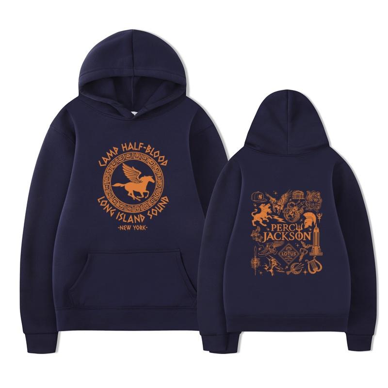Camp Half Blood Long Island Sound Percy Jackson Hoodie Harajuku Men's Casual Fashion Streetwear