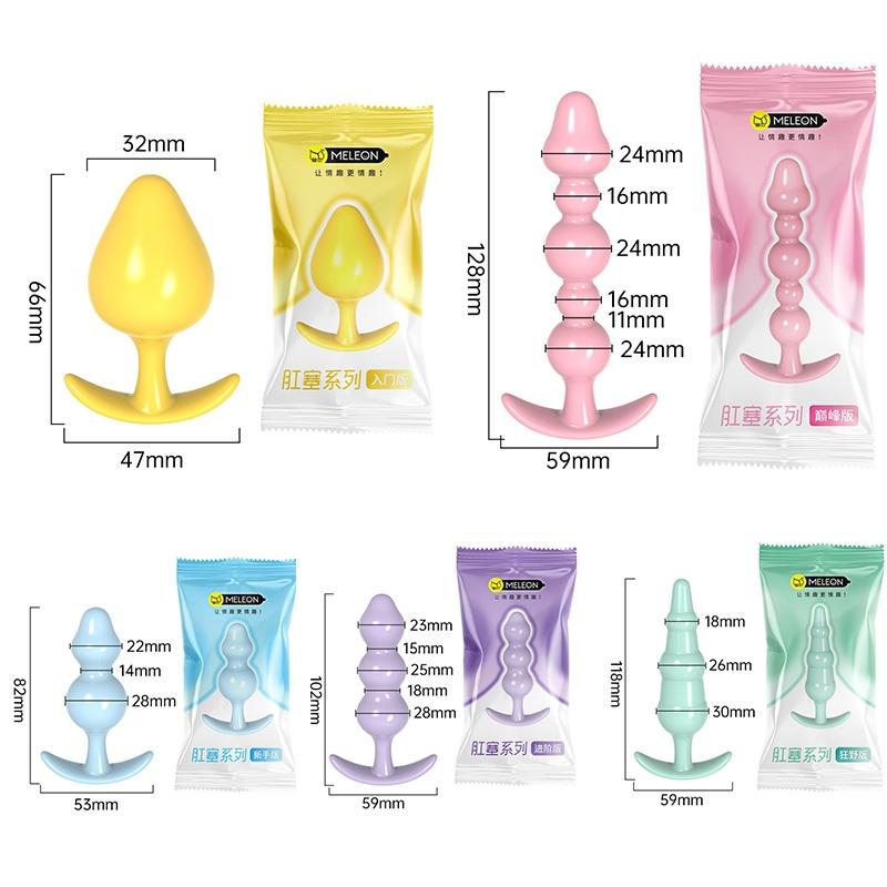 Měkký silikonový anální kolík Anální zátky Unisex Sex Stopka 5 Různých Velikostí Hračky pro Dospělé pro Muže Ženy Anální Trenažér Pro Páry SM