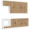 Kitchen Unit PORTO 8 Pcs Artisan Oak Engineered Wood