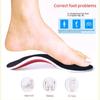 Breathable EVA Arch Support Insoles for Flat Feet - Relieve Pressure & Enhance Shock Absorption for Sports.