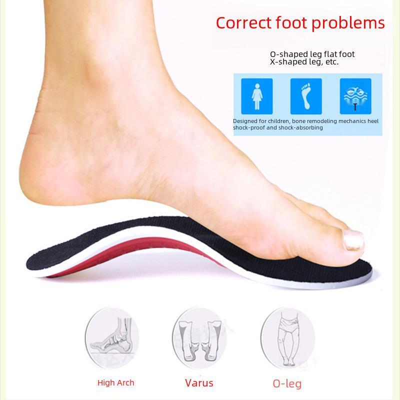 Breathable EVA Arch Support Insoles for Flat Feet - Relieve Pressure & Enhance Shock Absorption for Sports.
