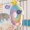 Bird Toys For Parakeets Spinner Bird Toys For Cage Funny Entertainment Companion Interactive Chewing Puzzle For Pet Animals