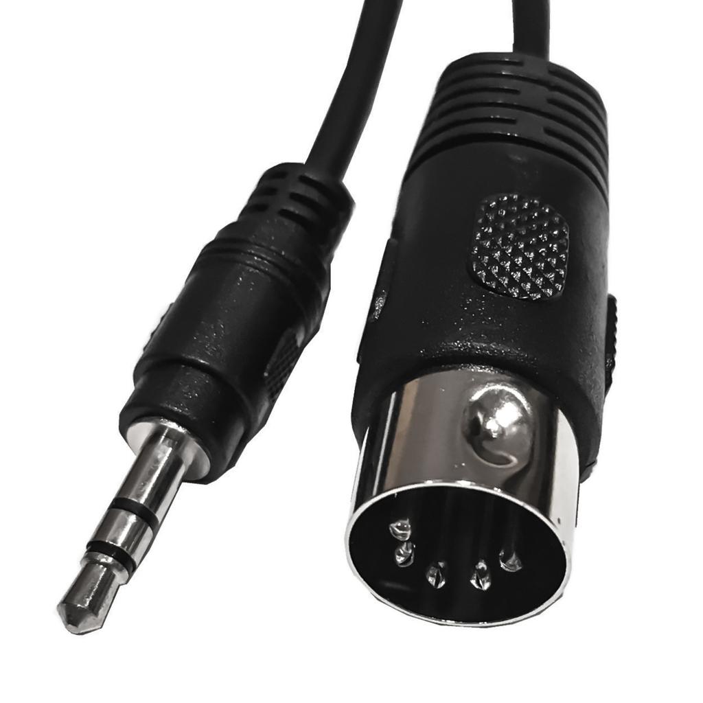 50cm 5-Pin Din Stecker auf 3,5mm Klinkenstecker Kabelverlängerung Soundkabel zum Anschluss europäischer Stereoanlagen