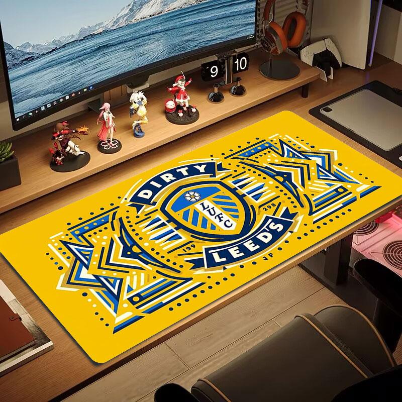 Leeds United Large Size Mouse Pad Large Gaming Table Cushion Non-slip Laptop Tablet Big Mousepad XXL Mat Mini PC Playmat With Lock edge