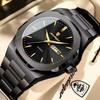 Mode Luxus Herren Armbanduhr Wasserdicht Leuchtend Edelstahl Uhren für Mann Datum Woche Quarz Geschäfts Herrenuhr