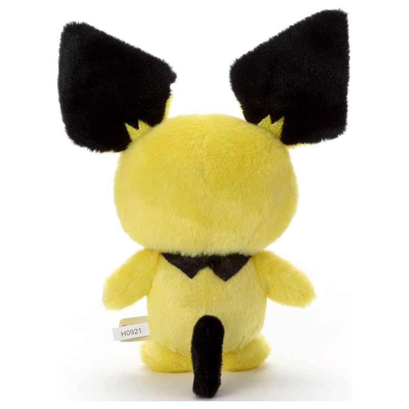 Takara Tomy Arts (TAKARATOMY A.R.T.S) Pokémon I Choose You! Plush Toy Pichu, Approximately 23cm Tall, 726705