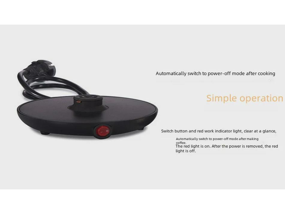 Stainless Steel Electric Moka Pot Espresso Maker