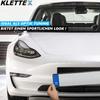 KLETTEX 2x Kennzeichenhalter Rahmenlos Nummernschildhalter selbstklebend KFZ