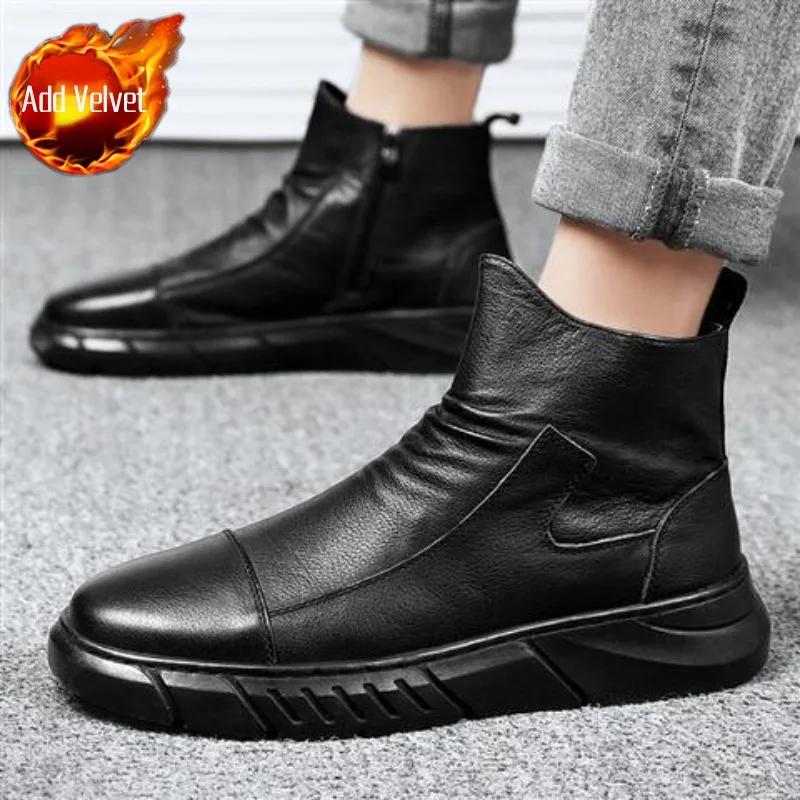 Шеф-поварская кухня черные мужские резиновые сапоги кулинарные короткие низкие мужские — фото 7