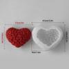 Heart Shape Candle Mold Silicone Mould for Candle Making DIY Fondant Aromatherapy Scented 3D Moulds Valentines Day Gifts