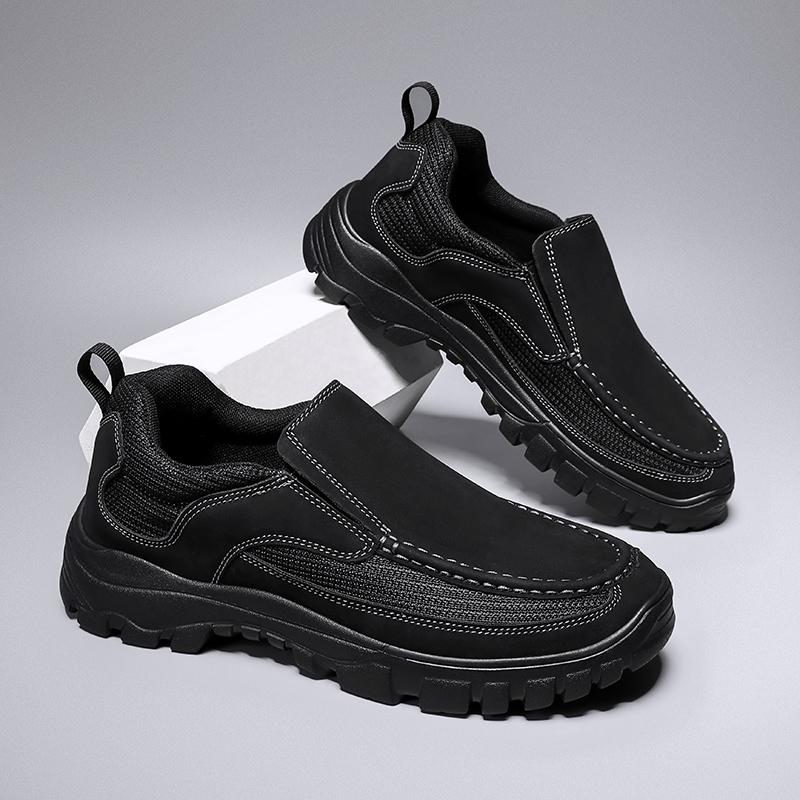Fashion Genuine Leather Men Shoes slip on fashion Luxury Brand Casual Formal Loafers outdoor Moccasins Italian Black Male Driving shoes