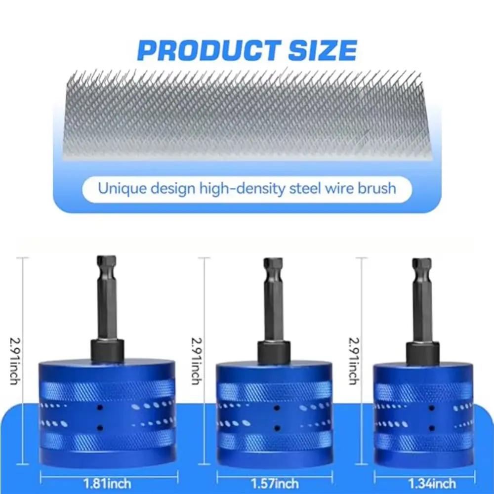 1/2In 3/4In 1In Copper Pipe Cleaning Brush Polishing Metal Pipe Cleaner Effective Rust HVAC Cleaning Tool Plumbing Drains