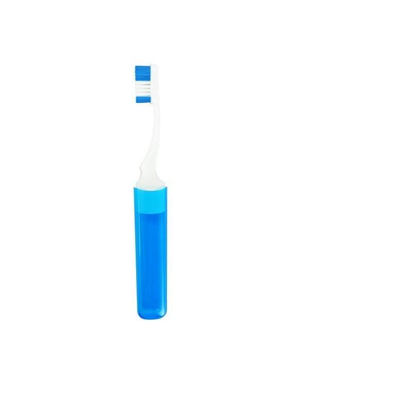 Wiederverwendbare, tragbare, faltbare Zahnbürste mit Zahnbürsten-Organizer, süße, faltbare Mini-Zahnbürste mit weichen Borsten für unterwegs nach Hause