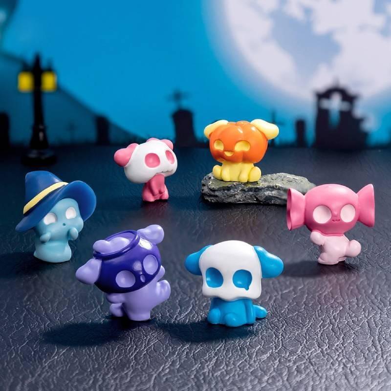 Halloween Resin Fairy Figurines Set Diy Mini Ornaments Blind Box Accessories Fun
