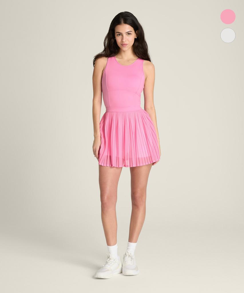 Wilseun Pleated Mesh Dress W (2 Colors)