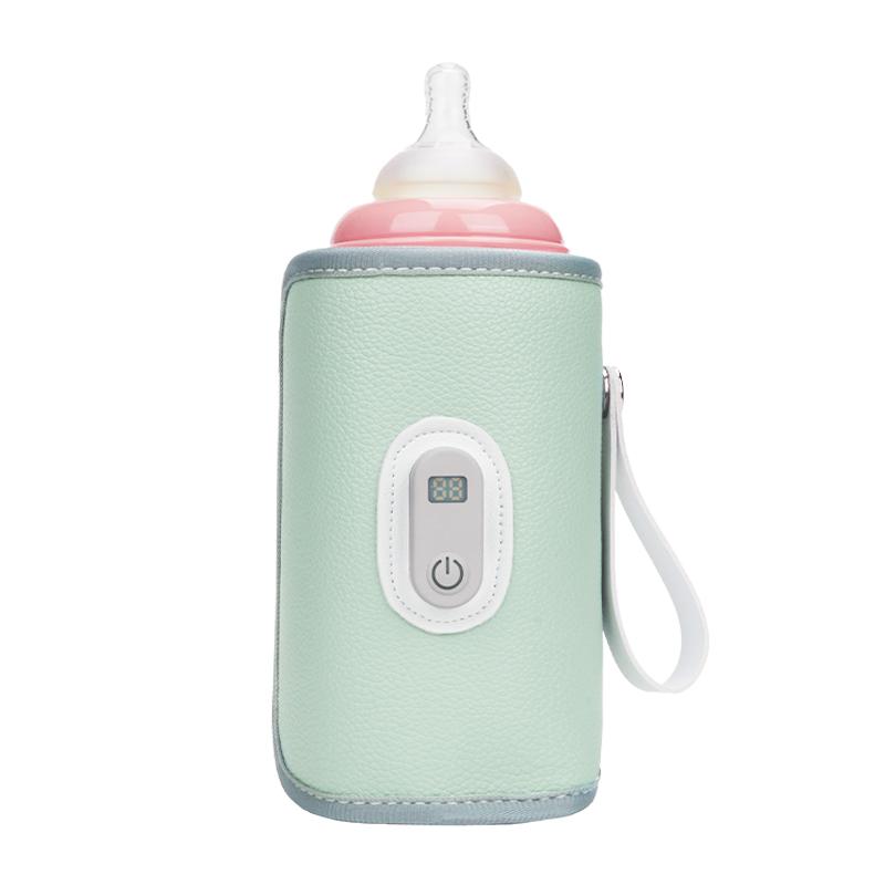 Digitální izolační kryt na lahev s mlékem pro děti Univerzální ohřívací kryt na lahev s mlékem pro kojence Venkovní přenosný ohřívač mléka