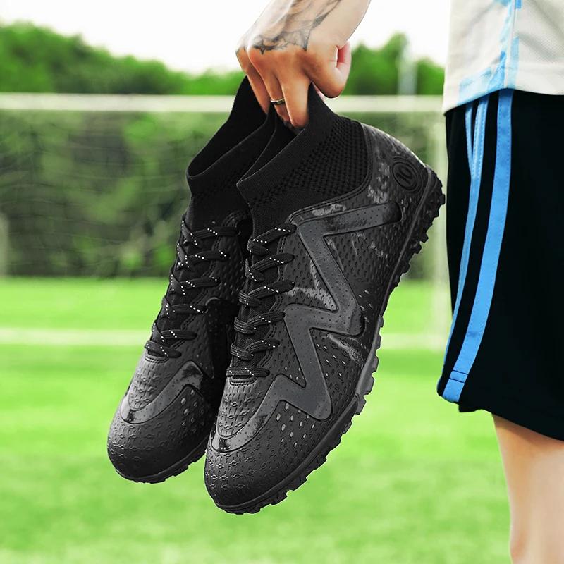 Scarpe da Calcio da Uomo TF/FG Scarpe da Campo da Calcio per Adulti Tacchetti da Tennis Veloci High Top per Adolescenti Allenamento Outdoor Sneaker da Calcio Nuove