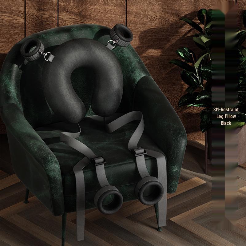 Long Love Adult Leg Spreader Pillow and Restraint Strap for Women's Erotic Bondage Play