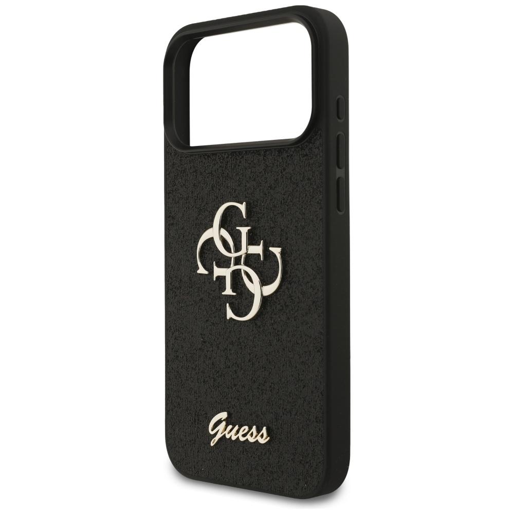 Etui Guess Fixed Glitter Big 4G Do       Iphone 17 Pro Max Czarny