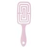 Curved Elastic Styling Comb for Men & Women - Dual-Use for Dry/Wet Hair, Slicked Back & Curly Styles, Ribbed Cushion Design